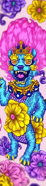 Free dragon bookmark featuring a bright Asian-style dragon